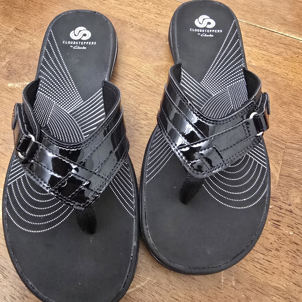 Cloudsteppers by Clarks Black Sandals